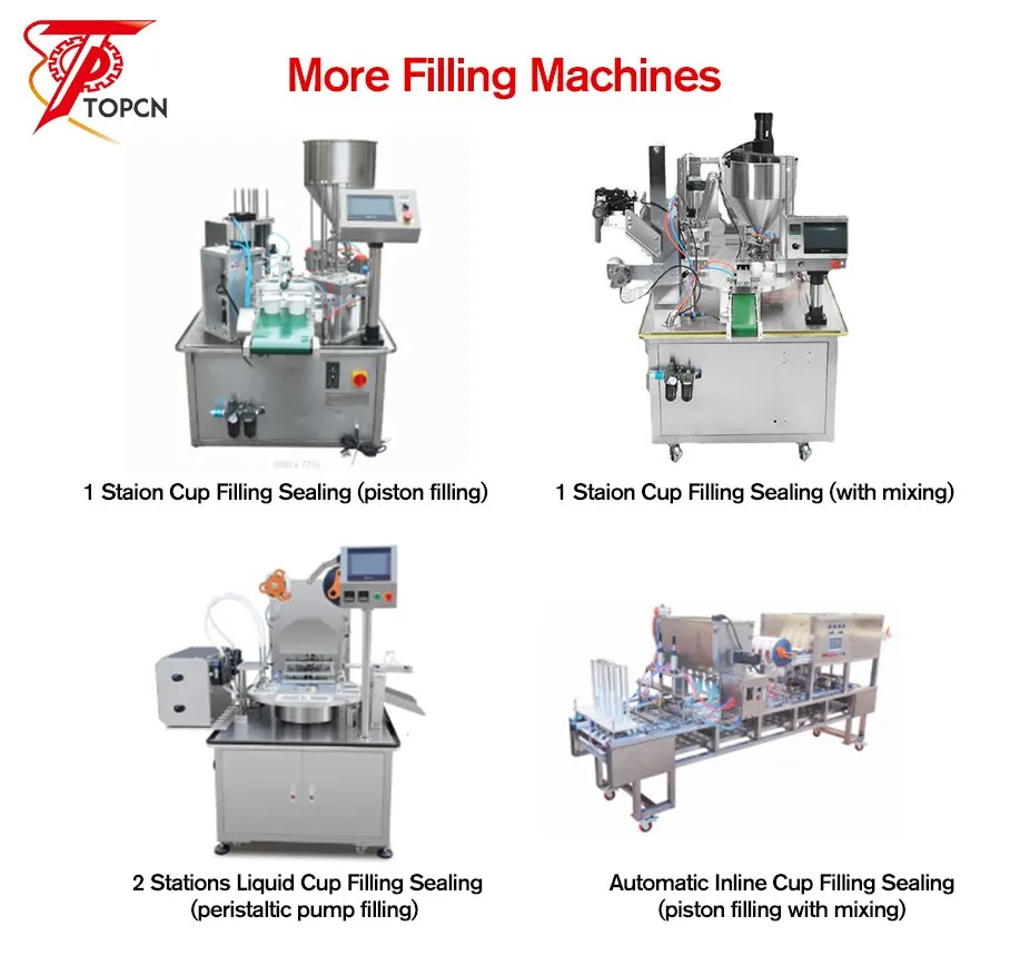 Automatic Liquid Honey Chocolate Paste Hot Sauce Yogurt Cup Butter Thermoforming Filling and Sealing Machine