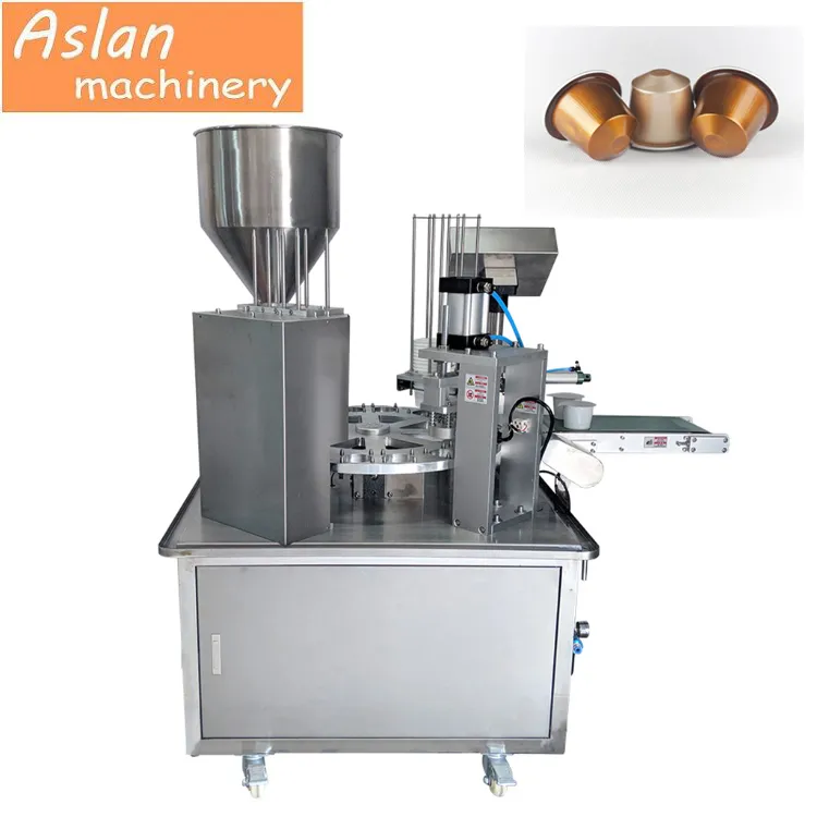 Automatic Plastic Cup Rotary Nespresso Powder Coffee Capsule Filling Machine Jam Chocolate Sauce Sealing Food Machine