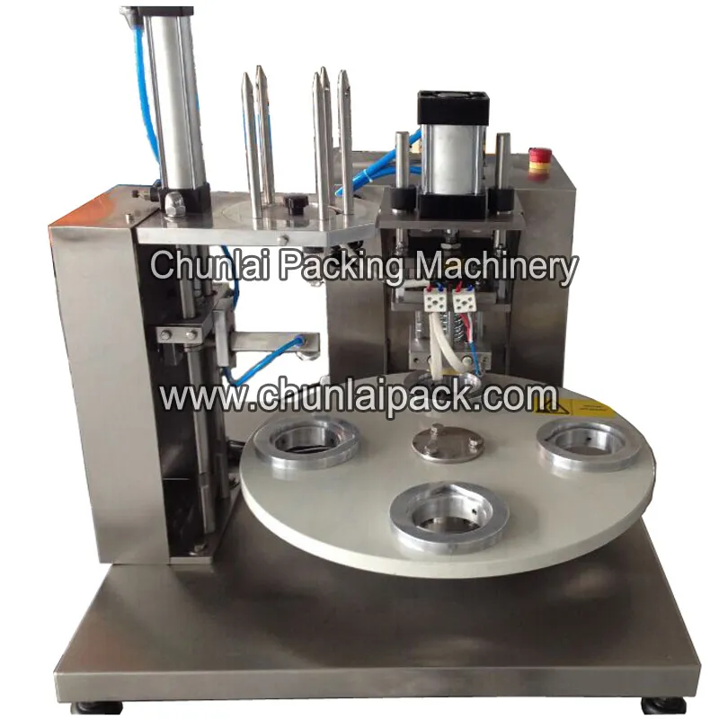Chunlai Semi-Automatic Rotary Popcorn Cup Filling Sealing Machine