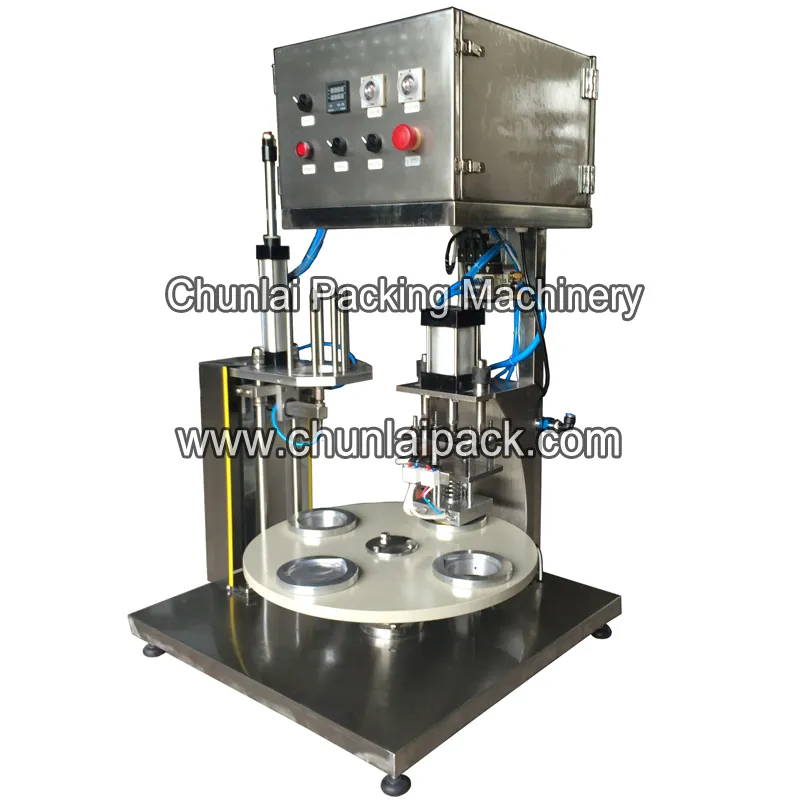 Chunlai Semi-Automatic Rotary Popcorn Cup Filling Sealing Machine