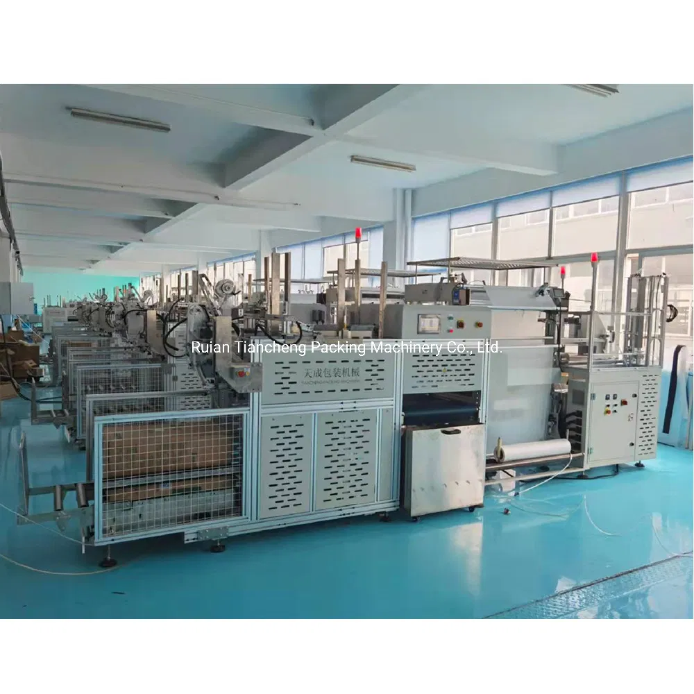Customized Solution Fully Automatic Paper Cup Packing Line of Packing Machine Case Erector Carton Tape Sealing Machine