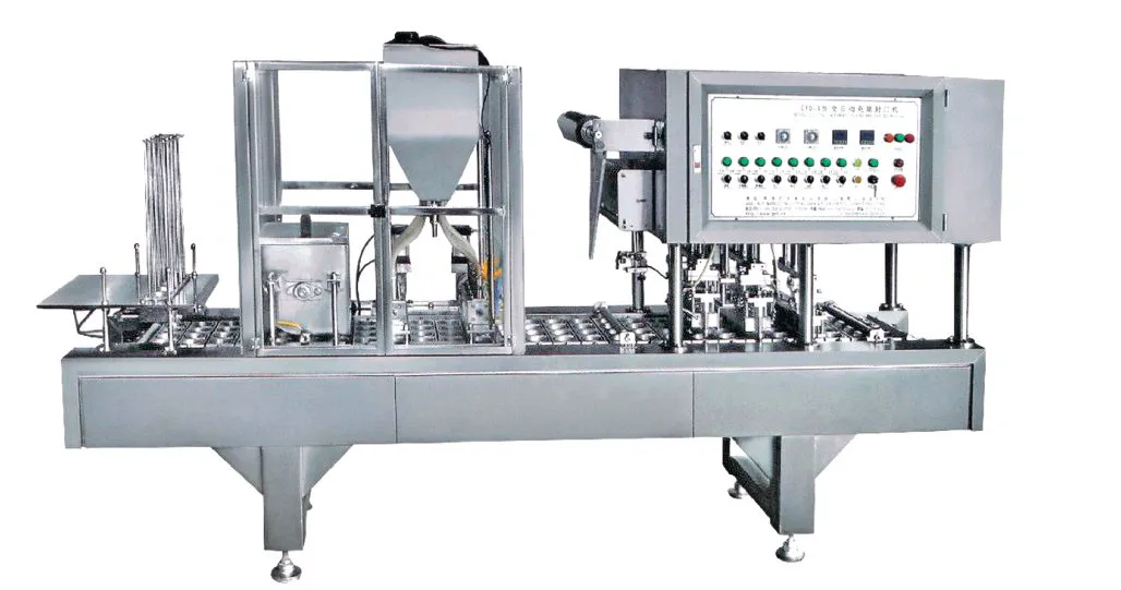 Full Automatic Yogurt Cup Filling and Sealing Machine