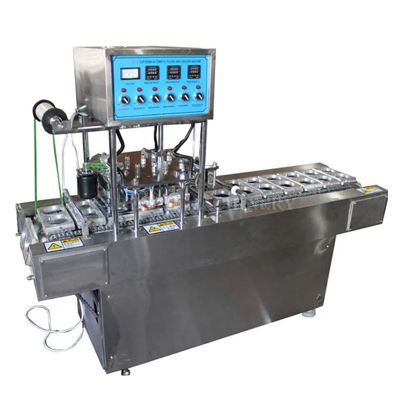 High Automation Liquid Filling Machine / Cup Sealing Machine