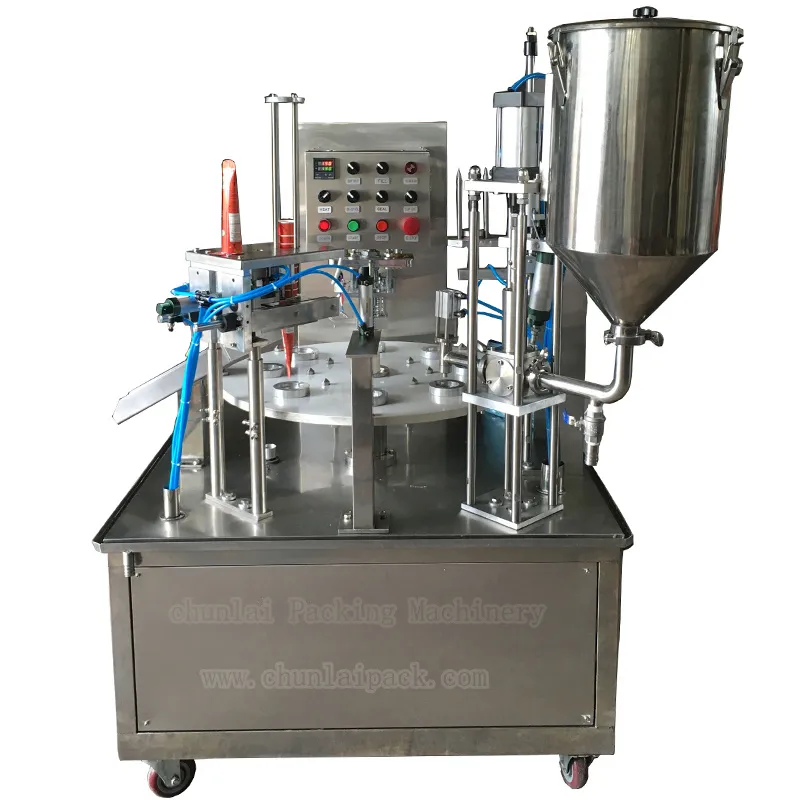 High Quality Customized Dairy Products Packing Machine Automatic Sauce Cup Filling Sealing Machine