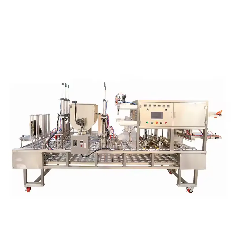 Hot Sale Automatic Cup Filling and Sealing Machine Jelly Juice Yogurt Cup Filling Machine for Water and Industrial Machinery