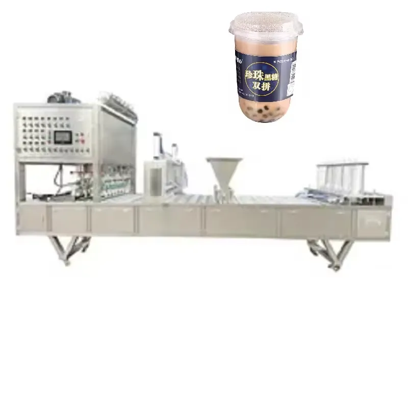 Hot Sale Automatic Cup Filling and Sealing Machine Jelly Juice Yogurt Cup Filling Machine for Water and Industrial Machinery
