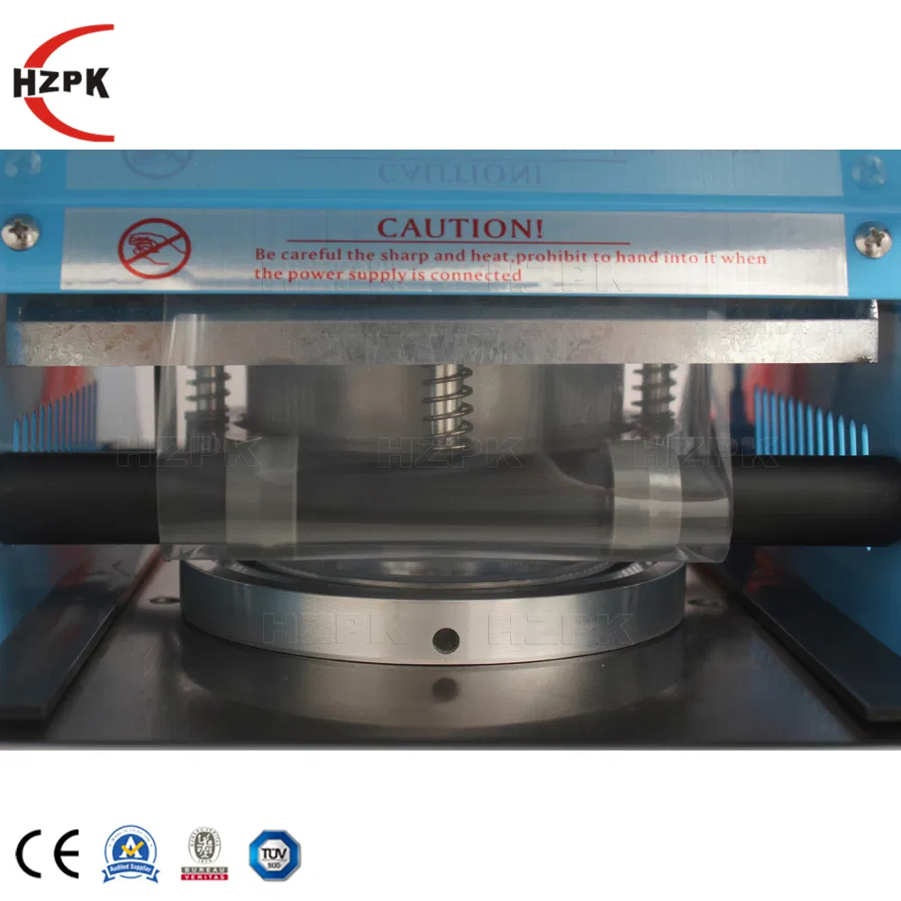 Hzpk Hot Sale Bubble Tea Cup Sealer Machine Heat Sealing Semi Automatic