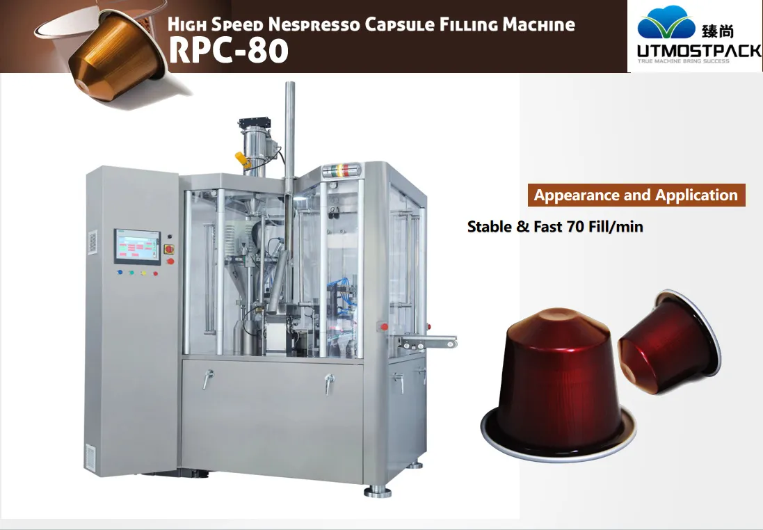 Nespresso/ K Cup/ Dolce Gusto Coffee Capsule Filling Sealing Machine