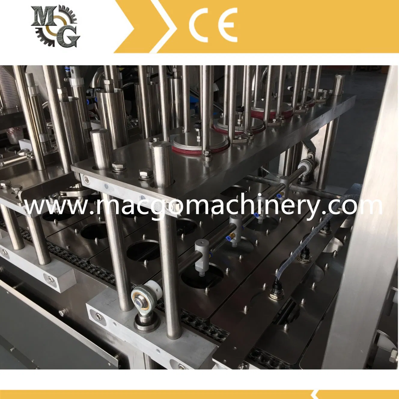 Servo Motor Driven Cup Filling and Sealing Machine for Ice Cream/Automatic Liquid Filling Machine